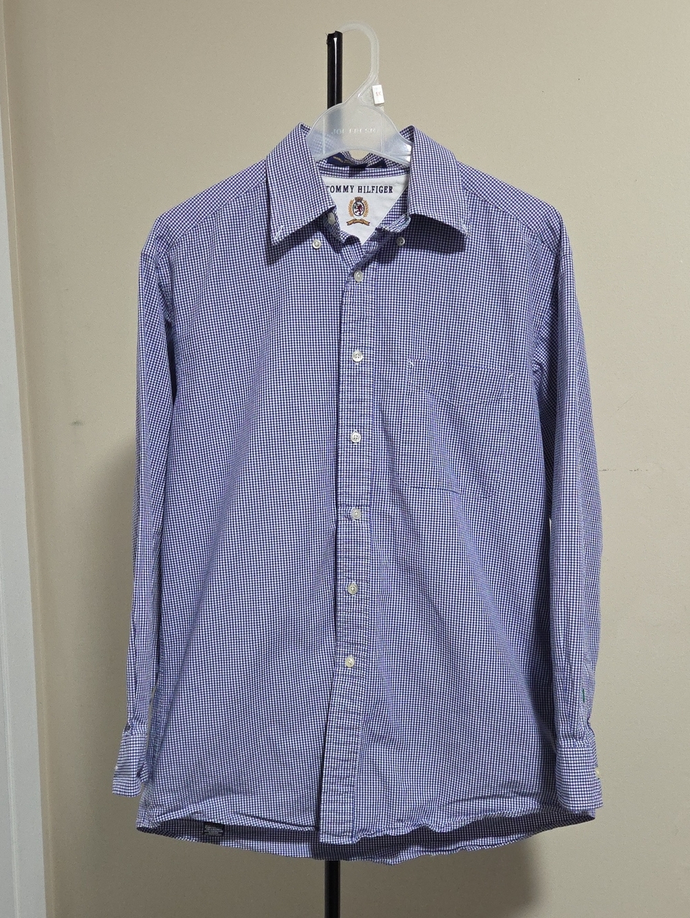 Tommy Hilfiger 100% Cotton Long-Sleeve Button-Down Shirt